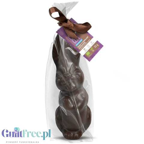 RAW COCOA Zając z czekolady jagodowej 55g - wegański, bez glutenu, WIELKANOC bez dodatku cukru by COCOA RAW (raw-cocoa-zajac-z-czekolady-jagodowej-55g-weganski-bez-glutenu-wielkanoc-bez-dodatku-cukru)