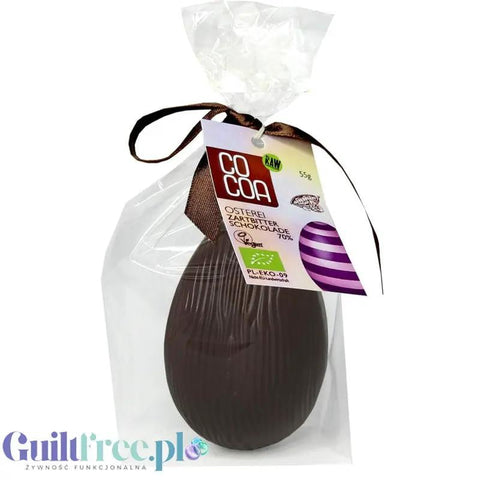 RAW COCOA Jajko z ciemnej surowej czekolady, wegańskie, bez glutenu, WIELKANOC bez mleka by COCOA RAW (raw-cocoa-jajko-z-ciemnej-surowej-czekolady-weganskie-bez-glutenu-wielkanoc-bez-mleka)