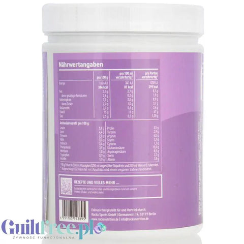 Rocka Nutrition Pure Protein Sahne 250g - niesłodzona wegańska odżywka białkowa smak naturalny by Rocka Nutrition (rocka-nutrition-pure-protein-sahne-250g-nieslodzona-weganska-odzywka-bialkowa-smak-naturalny)