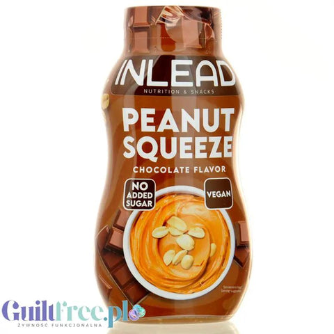 Inlead Peanut Squezze Chocolate 500ml - krem orzechowy w wyciskanej tubie, bez dodatku cukru by InLead (inlead-peanut-squezze-chocolate-500ml-krem-orzechowy-w-wyciskanej-tubie-bez-dodatku-cukru)