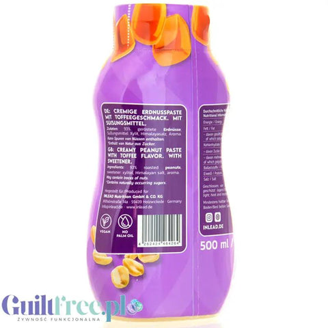 Inlead Peanut Squezze Toffee 500ml - masło orzechowe w tubie z nutą toffi i ksylitolem by InLead (inlead-peanut-squezze-toffee-500ml-maslo-orzechowe-w-tubie-z-nuta-toffi-i-ksylitolem)