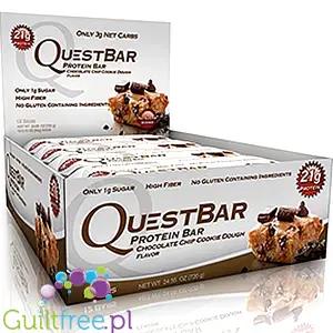 Quest Bar Chocolate Chip Cookie Dough -baton proteinowy Kruche Ciastka & Czekolada 20g białka by Quest Nutrition (quest-chocolate-chip-cookie-dough)