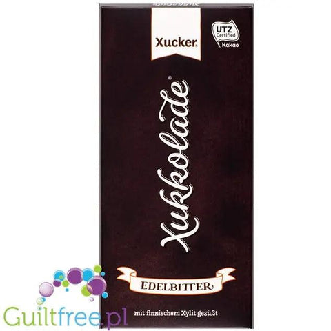 Xucker Dark Ciemna Czekolada 75% bez cukru, tylko z Fińskim Ksylitolem by Xucker (xucker-dark-ciemna-czekolada-75-bez-cukru-tylko-z-finskim-ksylitolem)
