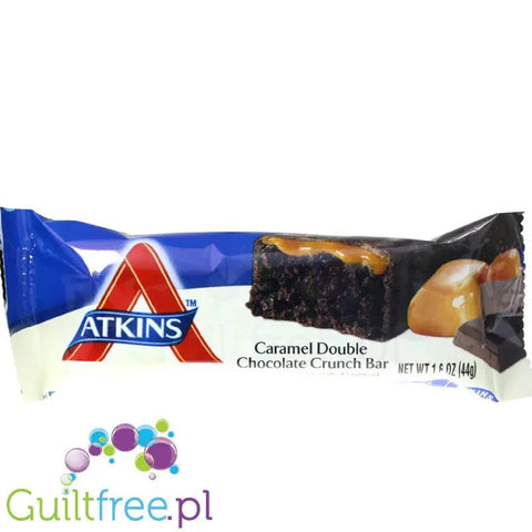 Atkins Snack Caramel Double Chocolate Crunch -Karmel & Mleczna Czekolada, baton białkowy by Atkins (atkins-snack-karmel-mleczna-czekolada-9g-bialka)