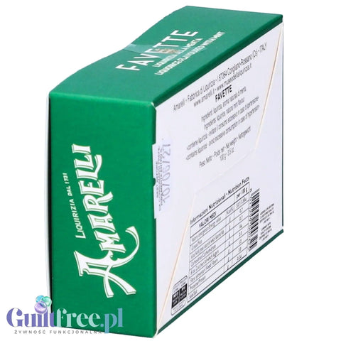 Amarelli Liquirizia Favette alla Menta 100g - kalabryjska lukrecja 100% z naturalnym ekstraktem mięty by Amarelli (amarelli-liquirizia-favette-100g-kalabryjska-lukrecja-mietowa)