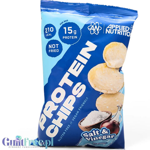 Applied Nutrition Protein Chips Salt & Vinegar - wegańskie chipsy proteinowe bez soi i glutenu 30% białka by Applied Nutrition (applied-nutrition-protein-chips-salt-vinegar-50g-weganskie-chipsy-proteinowe-bez-soi-i-glutenu-30-bialka)