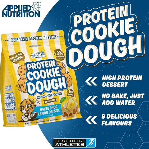 Applied Nutrition Protein Cookie Dough White Choc Lemon Drizzle - proteinowy deser cytrynowy z białą czekoladą 22g białka by Applied Nutrition (applied-nutrition-protein-cookie-dough-white-choc-lemon-drizzle-proteinowy-deser-cytrynowy-z-biala-czekolada-22g-bialka)