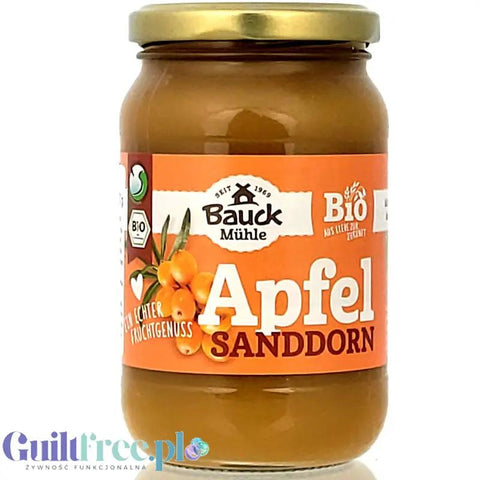 Bauck Muhle Bio Apfel Sanddorn - organiczny mus jabłkowy z rokitnikiem bez dodatku cukru by Bauck (bauck-muhle-bio-apfel-sanddorn-360g-organiczny-mus-jablkowy-z-rokitnikiem-bez-dodatku-cukru)