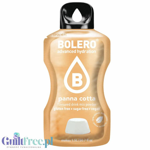 Bolero Drink Panna Cotta 9g - napój w saszetce bez cukru ze stewią, Panna Cotta by Bolero Drink (bolero-drink-panna-cotta)