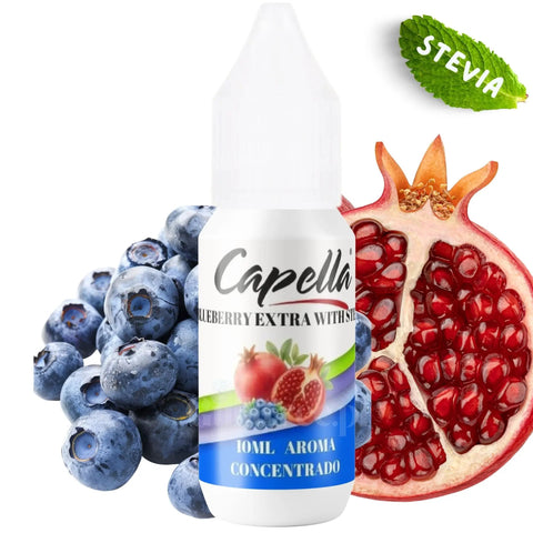 Capella Blueberry Pomegranate (Stevia) - skoncentrowany aromat spożywczy bez cukru i bez tłuszczu, ze stewią by Capella (capella-blueberry-pomegranate-stevia-skoncentrowany-aromat-spozywczy-bez-cukru-i-bez-tluszczu-ze-stewia)