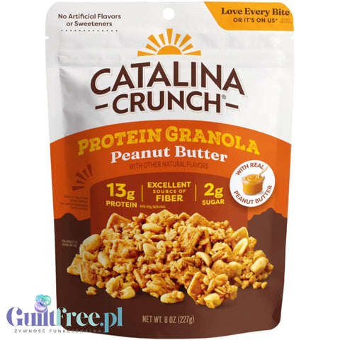 Catalina Crunch Protein Granola, Peanut Butter - bogata chrupiąca granola bez cukru z orzechami, cashew i migdałami by Catalina Crunch (catalina-crunch-protein-granola-peanut-butter-bogata-chrupiaca-granola-bez-cukru-z-orzechami-cashew-i-migdalami)