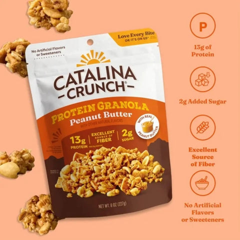 Catalina Crunch Protein Granola, Peanut Butter - bogata chrupiąca granola bez cukru z orzechami, cashew i migdałami by Catalina Crunch (catalina-crunch-protein-granola-peanut-butter-bogata-chrupiaca-granola-bez-cukru-z-orzechami-cashew-i-migdalami)