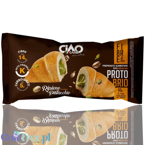 Ciao Carb Protobrio Sweet Pistacchio Stage2 - niskowęglowodanowy croissant z kremem pistacjowym by Ciao Carb (ciao-carb-protobrio-sweet-pistacchio-niskoweglowodanowy-croissant-z-kremem-pistacjowym)