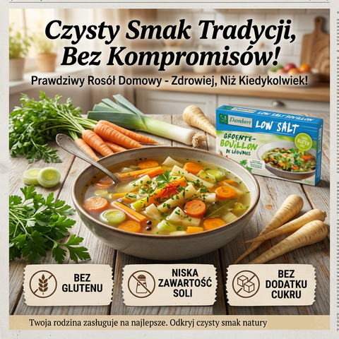 Damhert Bouillon Vegetable Cube 8 x 8g - bezglutenowe rosołowe kostki warzywne niskosodowe bez cukru by Damhert (damhert-bouillon-vegetable-cube-8-x-8g-rosolowe-kostki-warzywne-o-niskiej-zawartosci-soli-bez-dodatku-cukrow)