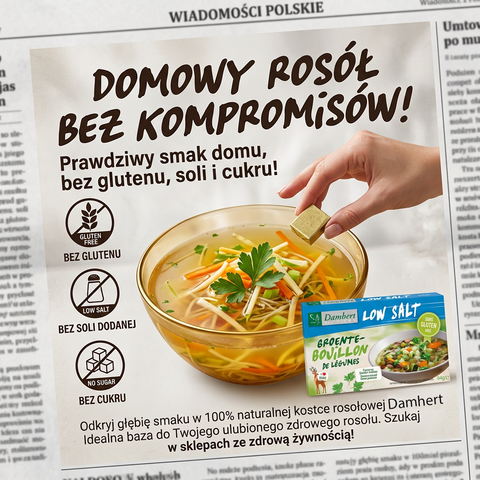 Damhert Bouillon Vegetable Cube 8 x 8g - bezglutenowe rosołowe kostki warzywne niskosodowe bez cukru by Damhert (damhert-bouillon-vegetable-cube-8-x-8g-rosolowe-kostki-warzywne-o-niskiej-zawartosci-soli-bez-dodatku-cukrow)