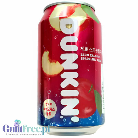 Dunkin Sparkling Plum - gazowany napój śliwkowy z Korei południowej bez cukru by Dunkin' (dunkin-sliwka)