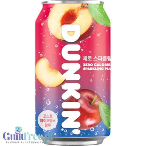 Dunkin Sparkling Plum - gazowany napój śliwkowy z Korei południowej bez cukru by Dunkin' (dunkin-sliwka)