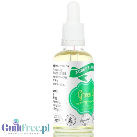 Funky Flavors Basic Green Apple 30ml - kropelki bez cukru, słodzików i kalorii, aromat Zielonego Jabłuszka by Funky Flavors (funky-flavors-basic-green-apple-30ml-kropelki-bez-cukru-slodzikow-i-kalorii-aromat-zielonego-jabluszka)