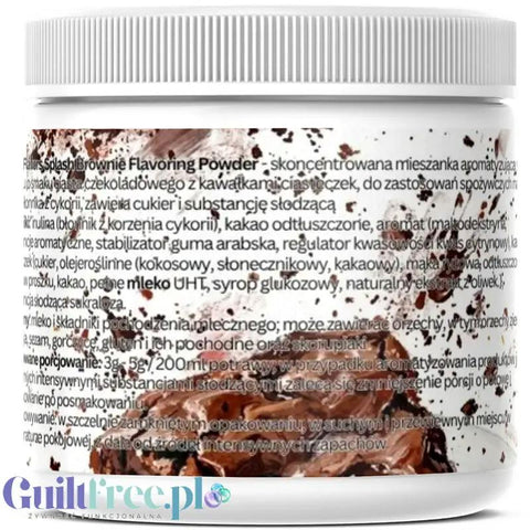 Funky Flavors Splash Brownie 150g - niskokaloryczny proszek smakowy, smak brownie z kawałkami ciasteczek by Funky Flavors (funky-flavors-splash-brownie-150g-niskokaloryczny-proszek-smakowy-smak-brownie-z-kawalkami-ciasteczek)