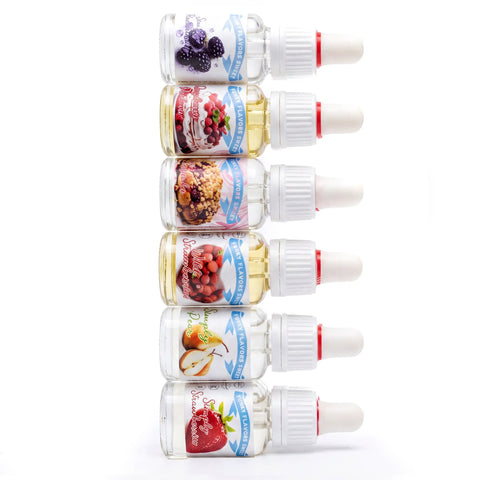 Funky Flavors Funky Flavors Sweet 6 x 10ml, Set Testerski Bestsellery Owocowe - zestaw słodkich kropelek bez kalorii - Aromaty i ekstrakty do pieczenia