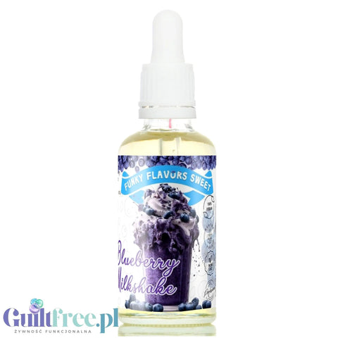 Funky Flavors Sweet Blueberry Milkshake - słodzony skoncentrowany aromat szejka jagodowego bez cukru i kalorii by Funky Flavors (funky-flavors-sweet-blueberry-milkshake-slodzony-skoncentrowany-aromat-szejka-jagodowego-bez-cukru-i-kalorii)