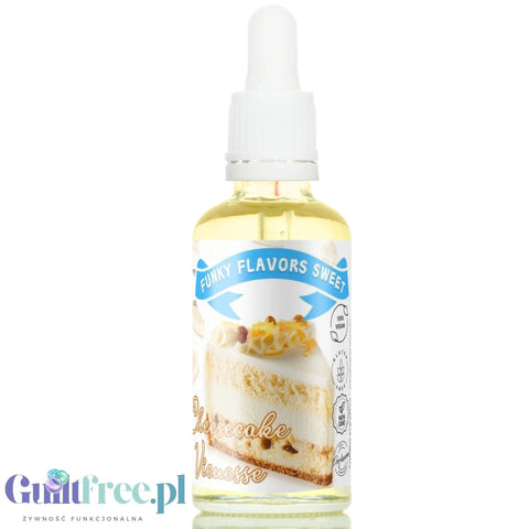 Funky Flavors Sweet Cheesecake Vienesse - słodzony aromat bez kcal, Sernik Pomarańczowy & Rodzynki by Funky Flavors (funky-flavors-sweet-cheesecake-vienesse-slodzony-aromat-bez-kcal-sernik-pomaranczwy-rodzynki)