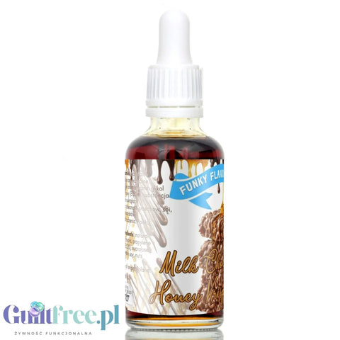 Funky Flavors Sweet Milk Choc Honey Krispie - słodzony aromat bez cukru, tłuszczu i kcal, Mleczna Czekolada & Miodowe Chrupki by Funky Flavors (funky-flavors-sweet-milk-choc-honey-krispie-slodzony-aromat-bez-cukru-tluszczu-i-kcal-mleczna-czekolada-miodowe-chrupki)
