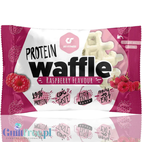 Go Fitness Protein Waffle Raspberry - malinowy gofr proteinowy 10g białka & 215kcal by Go Fitness (go-fitness-protein-waffle-raspberry-malinowy-gofr-proteinowy-11g-bialka-202kcal)