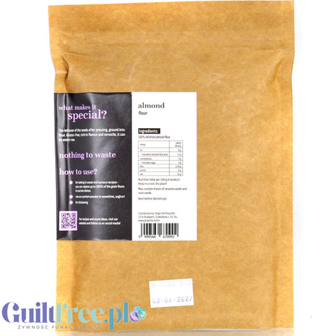Grapoila Almond - bardzo odtłuszczona mąka migdałowa 45% mniej kalorii by Grapoila (grapoila-almond-bardzo-odtluszczona-maka-migdalowa)