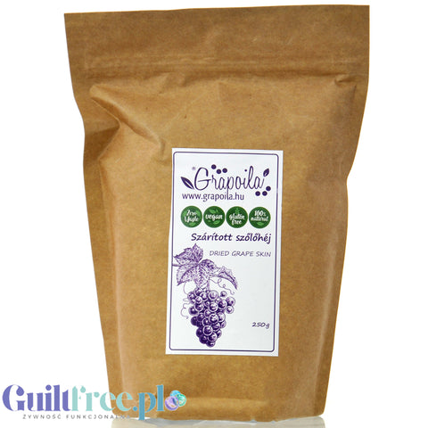 Grapoila Dried Grape Skin - bezglutenowy błonnik winogronowy 70g błonnika by Grapoila (grapoila-dried-grape-skin)