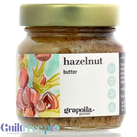Grapoila Hazelnut Butter - surowa tłoczona na zimno pasta z nieprażonych orzechów laskowych 100% by Grapoila (grapoila-hazelnut-butter-surowa-tloczona-na-zimno-pasta-z-orzechow-wloskich-100)