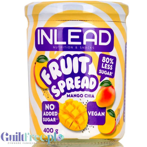 Inlead Fruit Spread Mango Chia - frużelina mango z chia, bez dodatku cukru z erytrolem by InLead (inlead-fruit-spread-mango-chia-dzem-fruzelina)