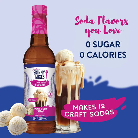 Jordan's Skinny Mixes Root Beer Float - syrop waniliowo-korzenny do deserów bez cukru i kalorii by Skinny Mixes Jordan's (jordans-skinny-mixes-root-beer-float)