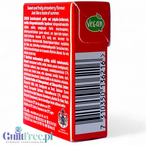 Läkerol Strawberry 25g - szwedzka lukrecja bez cukru ze stewią by Läkerol (lakerol-strawberry-25g-szwedzka-lukrecja-bez-cukru-ze-stewia)