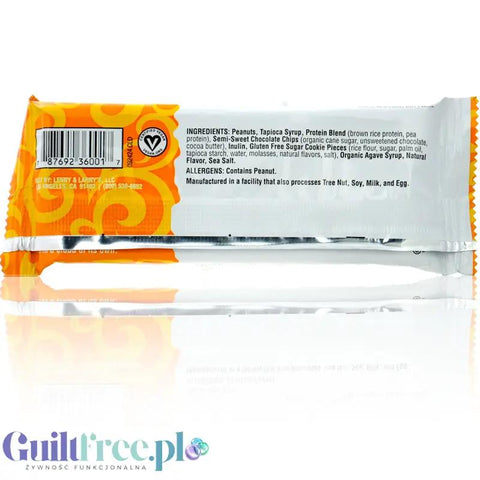 Lenny & Larry's Complete Cookie-fied Bar Peanut Butter Chocolate Chip XL - wegański baton ciasteczkowy 24g białka by Lenny & Larry's (lenny-larrys-complete-cookie-fied-bar-peanut-butter-chocolate-chip-90g-weganski-baton-ciasteczkowy)