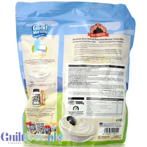 Max Protein Crema de Arroz, Blackmax 1kg - kleik ryżowy bez cukru, regeneracyjny posiłek treningowy o smaku ciasteczkowym by MAX Protein® (max-protein-crema-de-arroz-blackmax-1kg-kleik-ryzowy-bez-cukru-regeneracyjny-posilek-treningowy-o-smaku-ciasteczkowym)