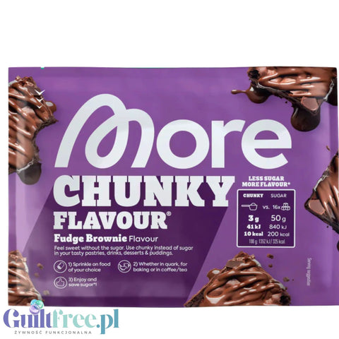 More Nutrition Chunky Flavor Fudge Brownie - aromat w proszku, Czekoladowe Brownie by More Nutrition (more-nutrition-chunky-flavor-fudge-brownie-aromat-w-proszku-czekoladowe-brownie)