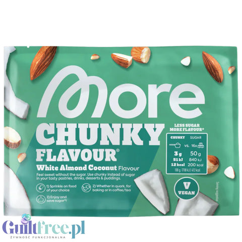 More Nutrition Chunky Flavor White Almond Coconut 30g, aromat w proszku 10kcal, smak Biała Czekolada, Migdał & Kokos by More Nutrition (more-nutrition-chunky-flavor-white-almond-coconut-30g-aromat-w-proszku-10kcal-smak-biala-czekolada-migdal-kokos)