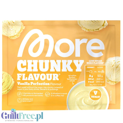 More Nutrition Chunky Flavor Vanilla Perfection, aromat w proszku do deserów i owsianek, smak Wanilia by More Nutrition (more-nutrition-chunky-flavor-vanilla-dream-aromat-w-proszku-do-deserow-i-owsianek-smak-wanilia)