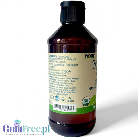 NOW Better Stevia Organic 237ml - organiczny słodzik ze stewią bez gliceryny by NOW Foods (now-better-stevia-organic-237ml-organiczny-slodzik-ze-stewia-bez-gliceryny-237ml)