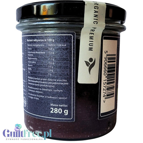 Organic House Daktynella Jagoda 280g - jagodowy krem daktylowo-kokosowy bez dodatku cukru, wegański & organiczny by Organic House (organic-house-daktynella-jagoda-280g-jagodowy-krem-daktylowo-kokosowy-bez-dodatku-cukru-weganski-organiczny)