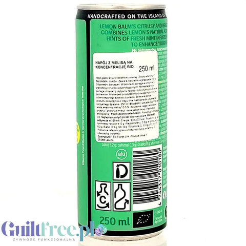 Oun Organic Focus Lemon Balm - wegański napój gazowany z ekstraktem z melisy na koncentrację by Oun (oun-organic-focus-lemon-balm-weganski-napoj-gazowany-z-ekstraktem-z-melisy-na-koncentracje)