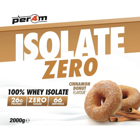 Per4m Isolate Zero Cinnamon Dunut 2kg - 100% WPI, 26g białka & 106kcal by per4m® (per4m-isolate-zero-cinnamon-dunut-2kg-100-wpi-26g-bialka-106kcal)