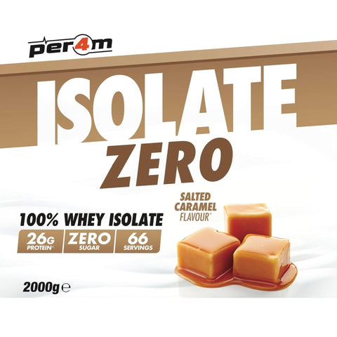 Per4m Isolate Zero Salted Caramel 2kg - 100% WPI, 26g białka & 106kcal by per4m® (per4m-isolate-zero-salted-caramel-2kg-100-wpi-26g-bialka-106kcal)