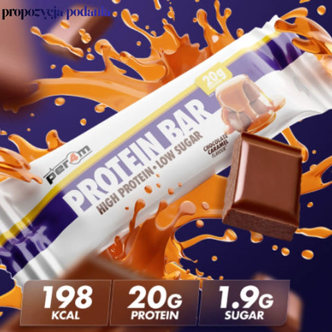 Per4m Protein Bar Chocolate Caramel - baton białkowy 20g białka z niskocukrowym karmelem w polewie czekoladowej by per4m® (per4m-protein-bar-chocolate-caramel-baton-bialkowy-20g-bialka-z-niskocukrowym-karmelem-w-polewie-czekoladowej)