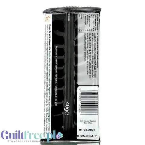 Plamil Extra Dark Chocolate Bar 87% - ultra ciemna wegańska czekolada bez alergenów by Plamil (plamil-extra-dark-chocolate-bar-87-cocoa-40g-weganska-czekolada)