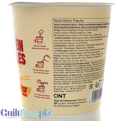 QNT Protein Noodles Chicken - proteinowa 'chińska zupka' z makaronem o smaku kurczaka 32g białka by QNT (qnt-protein-noodles-chicken-proteinowa-chinska-zupka-z-makaronem-o-smaku-kurczaka-32g-bialka)