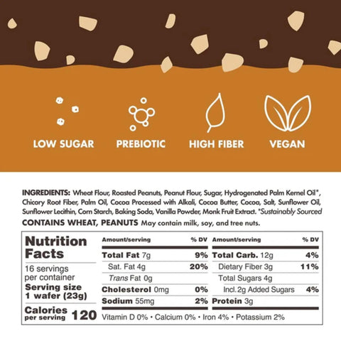 Rip Van Nutty Crunch Dark Choco Peanut 120kcal - słodko-słony wegański wafelek z orzechami i ciemną czekoladą by Rip Van (rip-van-nutty-crunch-dark-choco-peanut-120kcal-wafelek-z-kremem-z-ciemnej-czekolady)