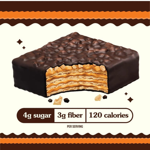 Rip Van Nutty Crunch Dark Choco Peanut 120kcal - słodko-słony wegański wafelek z orzechami i ciemną czekoladą by Rip Van (rip-van-nutty-crunch-dark-choco-peanut-120kcal-wafelek-z-kremem-z-ciemnej-czekolady)