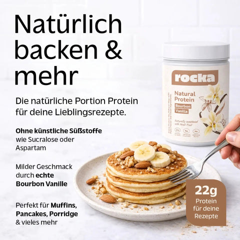 Rocka Nutrition Natural Protein Bourbon Vanilla 600g - wegańska odżywka białkowa ULTRA prosty skład unikat by Rocka Nutrition (rocka-nutrition-natural-protein-bourbon-vanilla-600g-weganska-odzywka-bialkowa-ultra-prosty-sklad-unikat)